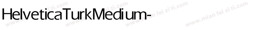 HelveticaTurk Medium字体转换